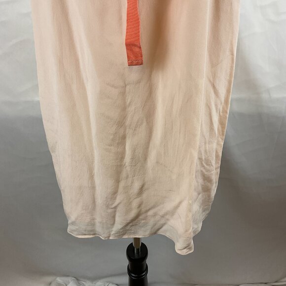 Spartina 449 Top L Light Peach Embroidered Neckline Tie Detail Sleeveless - Picture 11 of 12